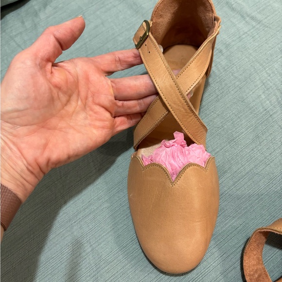 Bali Elf Mangrove Handmade Vintage Tan Leather Sandals 6.5 - Picture 6 of 11